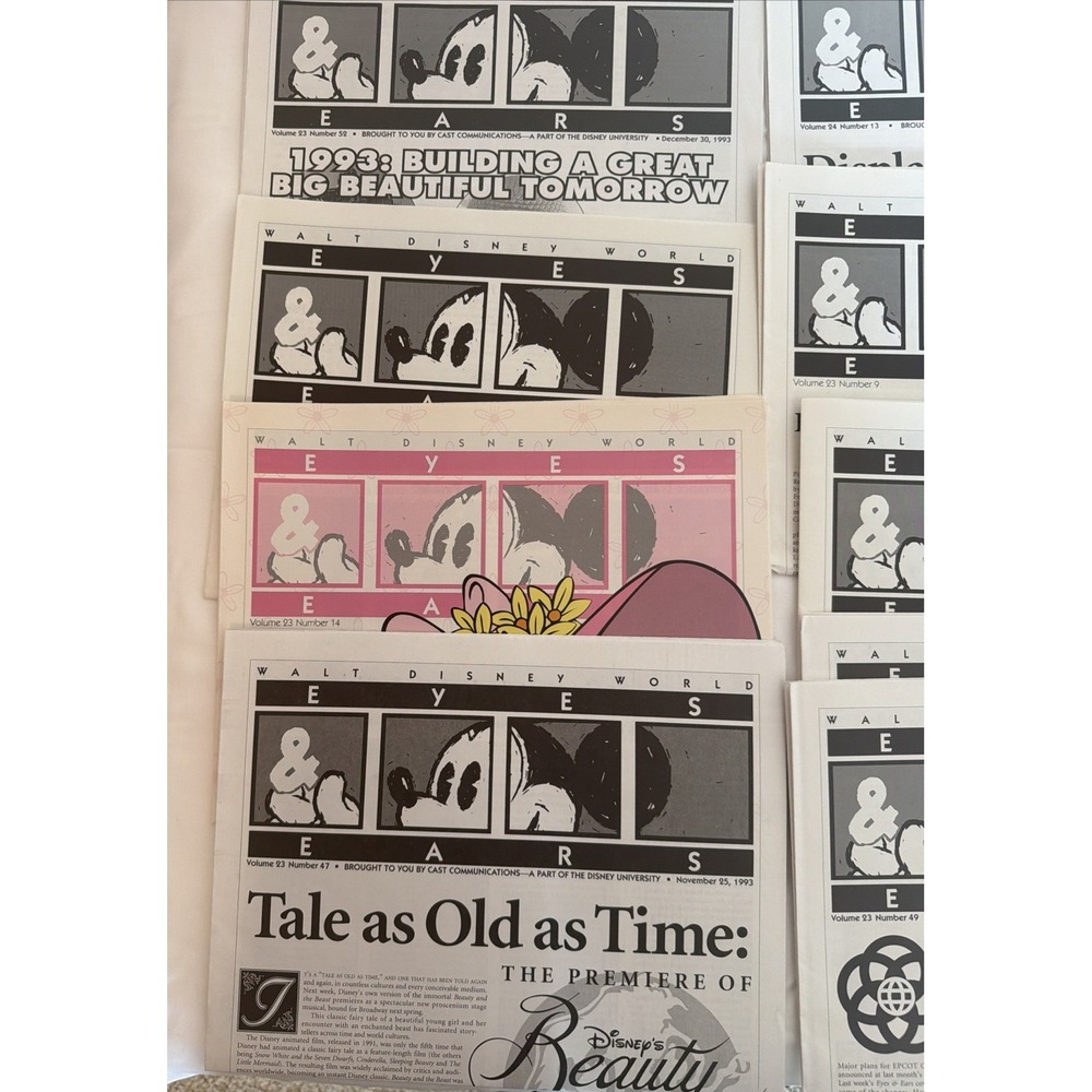 Walt Disney World Eyes & Ears cast member exclusive LOT OF 18. All 1993 - Picture 3 of 16
